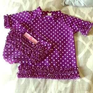 SOLD - Matching Rash Guard and Bottoms